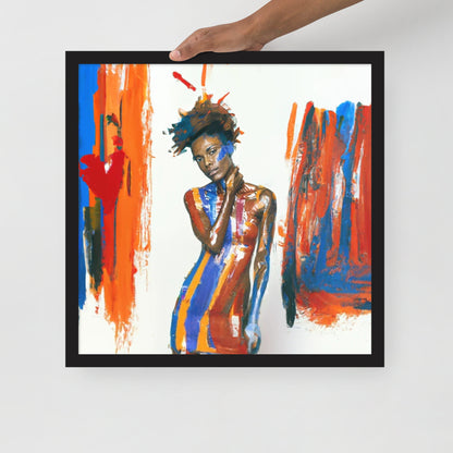 Hueblendish Kaeliora Framed Print